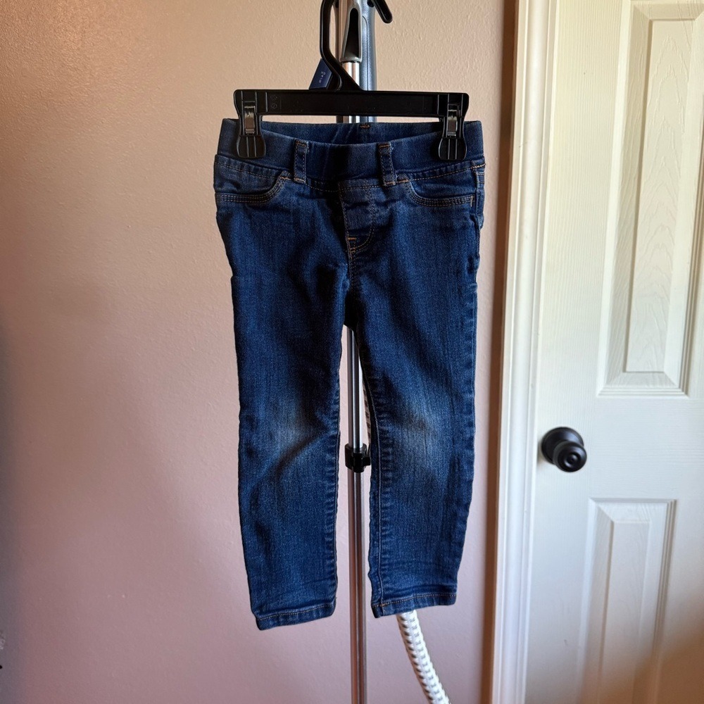 Gap Kids Toddler 2T Jegging Dark Wash Pull On Denim Jeans‎ Stretch Pant